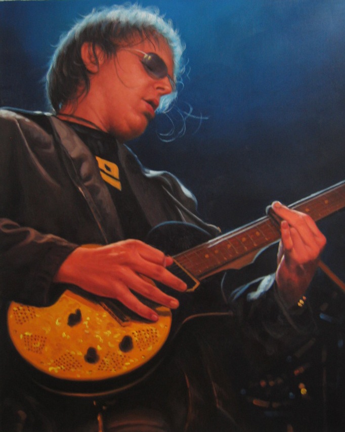 Joe Bonamassa - Olieverf op Canvas - 40 x 50 cm